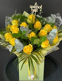 Dozen Yellow Rose Bouquet