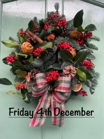 Christmas wreath workshop Friday 4th December